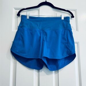 Lululemon speed up high rise lined shorts - 4”. Color poolside.